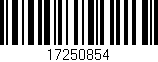 Código de barras (EAN, GTIN, SKU, ISBN): '17250854'