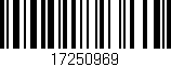 Código de barras (EAN, GTIN, SKU, ISBN): '17250969'