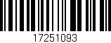 Código de barras (EAN, GTIN, SKU, ISBN): '17251093'