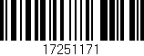 Código de barras (EAN, GTIN, SKU, ISBN): '17251171'