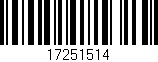 Código de barras (EAN, GTIN, SKU, ISBN): '17251514'