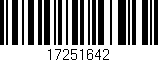 Código de barras (EAN, GTIN, SKU, ISBN): '17251642'