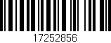 Código de barras (EAN, GTIN, SKU, ISBN): '17252856'