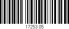 Código de barras (EAN, GTIN, SKU, ISBN): '17253.05'