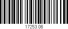 Código de barras (EAN, GTIN, SKU, ISBN): '17253.06'