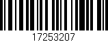 Código de barras (EAN, GTIN, SKU, ISBN): '17253207'