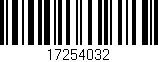 Código de barras (EAN, GTIN, SKU, ISBN): '17254032'