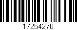 Código de barras (EAN, GTIN, SKU, ISBN): '17254270'