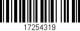 Código de barras (EAN, GTIN, SKU, ISBN): '17254319'