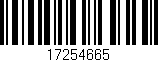 Código de barras (EAN, GTIN, SKU, ISBN): '17254665'