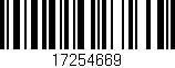 Código de barras (EAN, GTIN, SKU, ISBN): '17254669'