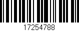 Código de barras (EAN, GTIN, SKU, ISBN): '17254788'