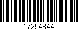 Código de barras (EAN, GTIN, SKU, ISBN): '17254844'