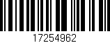 Código de barras (EAN, GTIN, SKU, ISBN): '17254962'