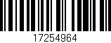 Código de barras (EAN, GTIN, SKU, ISBN): '17254964'