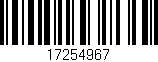 Código de barras (EAN, GTIN, SKU, ISBN): '17254967'