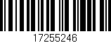 Código de barras (EAN, GTIN, SKU, ISBN): '17255246'