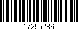 Código de barras (EAN, GTIN, SKU, ISBN): '17255286'