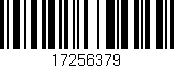 Código de barras (EAN, GTIN, SKU, ISBN): '17256379'