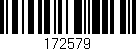 Código de barras (EAN, GTIN, SKU, ISBN): '172579'