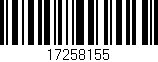 Código de barras (EAN, GTIN, SKU, ISBN): '17258155'