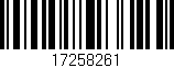 Código de barras (EAN, GTIN, SKU, ISBN): '17258261'