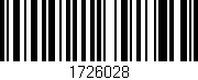 Código de barras (EAN, GTIN, SKU, ISBN): '1726028'