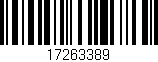 Código de barras (EAN, GTIN, SKU, ISBN): '17263389'