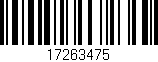 Código de barras (EAN, GTIN, SKU, ISBN): '17263475'