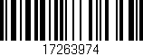 Código de barras (EAN, GTIN, SKU, ISBN): '17263974'