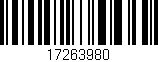 Código de barras (EAN, GTIN, SKU, ISBN): '17263980'