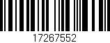 Código de barras (EAN, GTIN, SKU, ISBN): '17267552'