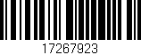 Código de barras (EAN, GTIN, SKU, ISBN): '17267923'