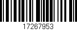 Código de barras (EAN, GTIN, SKU, ISBN): '17267953'