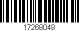 Código de barras (EAN, GTIN, SKU, ISBN): '17268048'