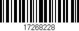 Código de barras (EAN, GTIN, SKU, ISBN): '17268228'