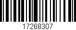 Código de barras (EAN, GTIN, SKU, ISBN): '17268307'