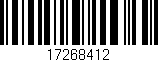 Código de barras (EAN, GTIN, SKU, ISBN): '17268412'