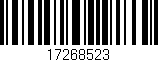 Código de barras (EAN, GTIN, SKU, ISBN): '17268523'