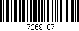 Código de barras (EAN, GTIN, SKU, ISBN): '17269107'