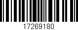 Código de barras (EAN, GTIN, SKU, ISBN): '17269180'
