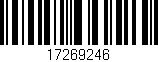 Código de barras (EAN, GTIN, SKU, ISBN): '17269246'