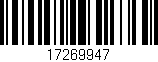Código de barras (EAN, GTIN, SKU, ISBN): '17269947'