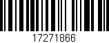 Código de barras (EAN, GTIN, SKU, ISBN): '17271866'