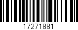 Código de barras (EAN, GTIN, SKU, ISBN): '17271881'