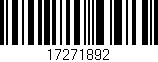 Código de barras (EAN, GTIN, SKU, ISBN): '17271892'