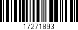 Código de barras (EAN, GTIN, SKU, ISBN): '17271893'
