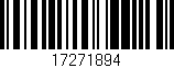Código de barras (EAN, GTIN, SKU, ISBN): '17271894'