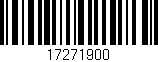 Código de barras (EAN, GTIN, SKU, ISBN): '17271900'