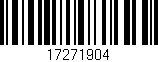 Código de barras (EAN, GTIN, SKU, ISBN): '17271904'